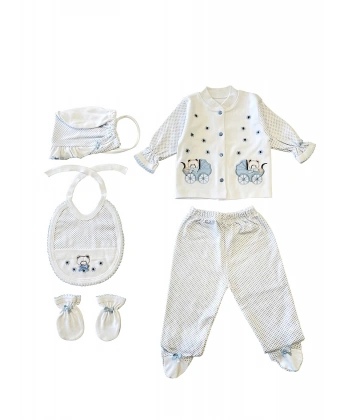 Sema Bebe 5li Set - Açık Mavi