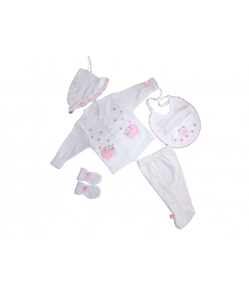 Sema Bebe 5li Set - Açık Pembe 8682476853162