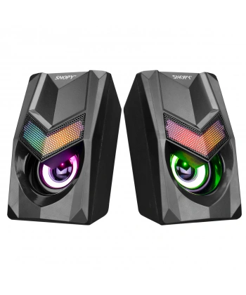 SNOPY SN-X25 2.0  RGB IŞIKLI 3WX2SİYAH USB SPEAKER
