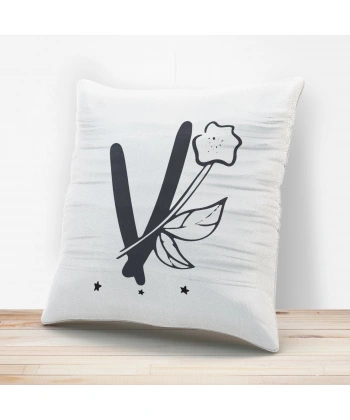 V Harfi Tasarımlı Yastık Kılıfı