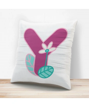 Y Harfi Tasarımlı Yastık Kılıfı