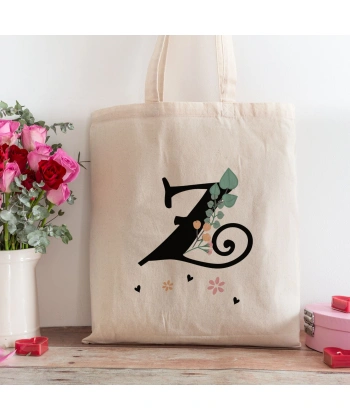 Z Harfi Tasarımlı Alışveriş Plaj Bez Çanta