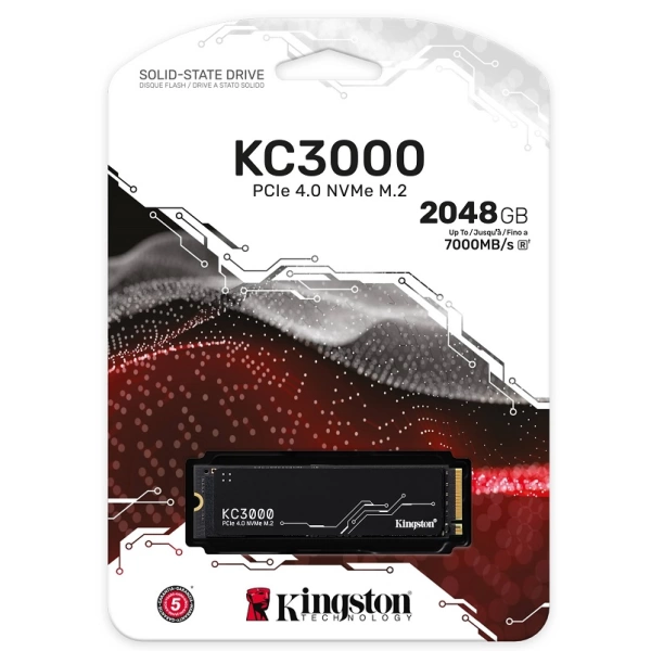 2TB KINGSTON KC3000 M.2 NVMe PCIe 4.0 SKC3000D/2048G 7000/7000MB/s