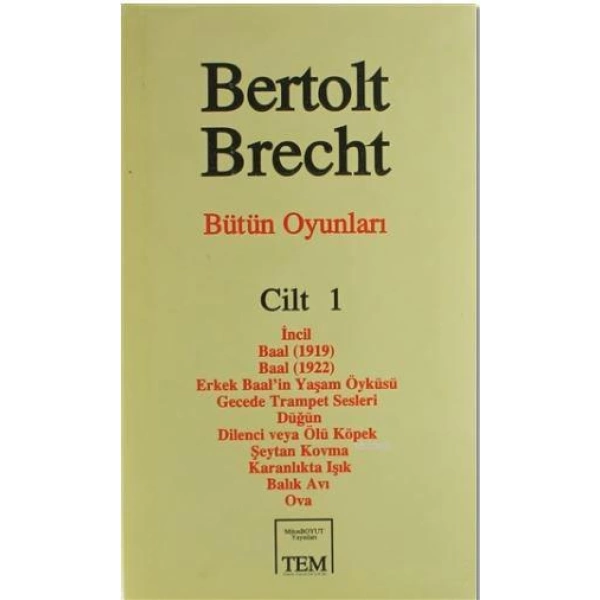 Bütün Oyunları Cilt: 1