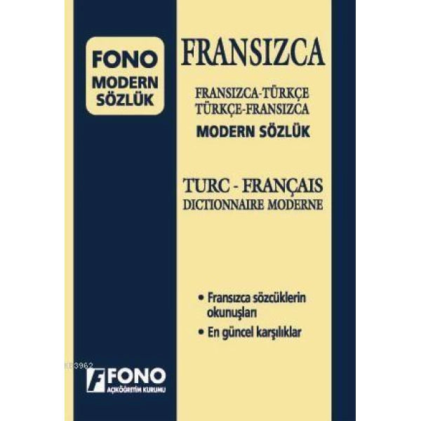 Fransızca Modern Sözlük; Fransızca-Türkçe / Türkçe-Fransızca