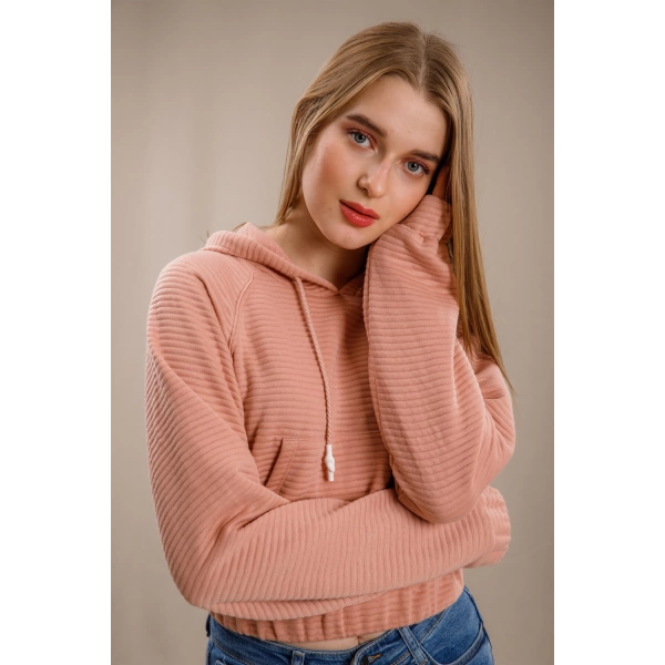 Kanguru Cepli Sweatshirt - PUDRA