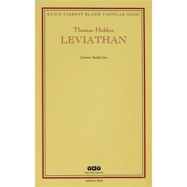 Leviathan; Bir Din ve Dünya Devletinin İçeriği, Biçimi ve Kudreti