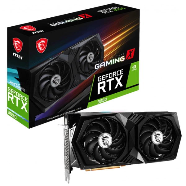 MSI GEFORCE RTX 3050 GAMING X 8G GDDR6 HDMI 3XDP 128BİT