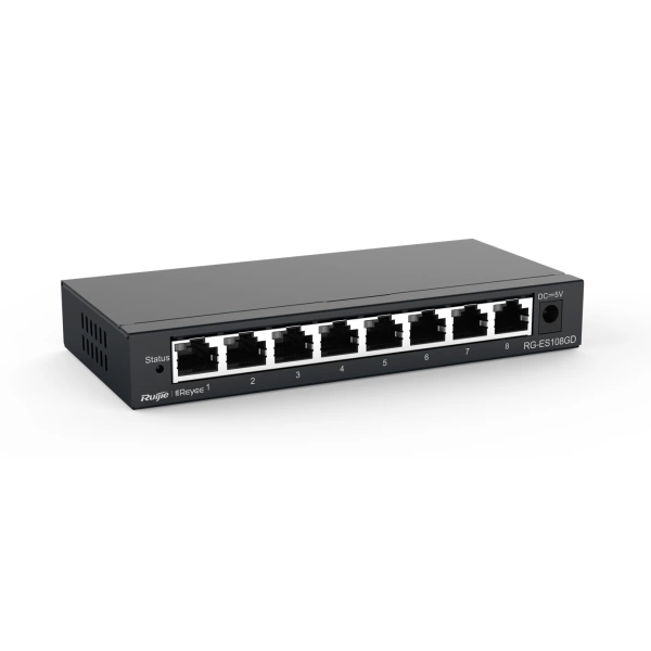 RUIJIE REYEE RG-ES108D 8 PORT 10/100 SWITCH METAL KASA