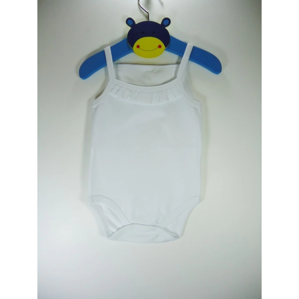 Sema Bebe Penye ip Askılı Badi (Body) - Beyaz 3-6 Ay