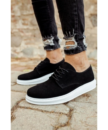 CH003 Süet BT Erkek Ayakkabı SIYAH