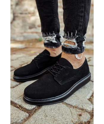 CH003 Süet ST Erkek Ayakkabı SIYAH