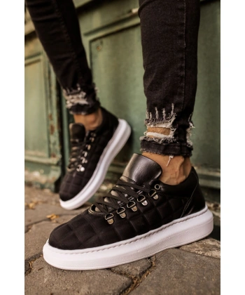 CH022 Kareli BT Erkek Ayakkabı SIYAH