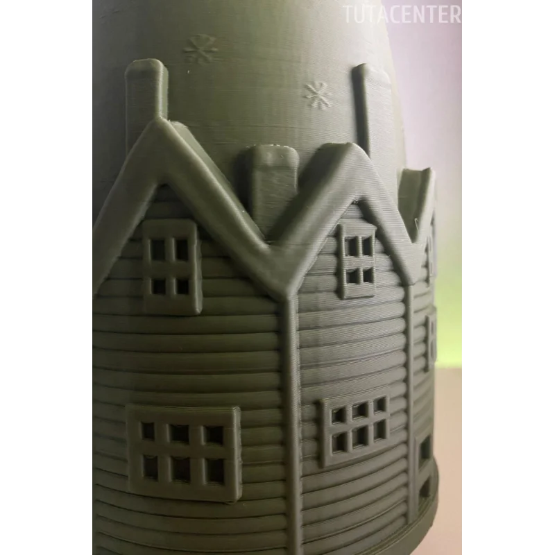 DEKORATİF KIŞ EVİ VAZO 15CM