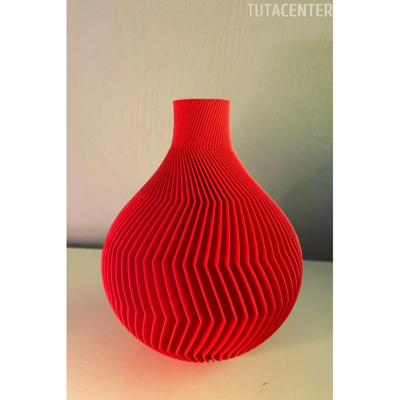 ZEBRA KÜRE VAZO 15 CM KIRMIZI