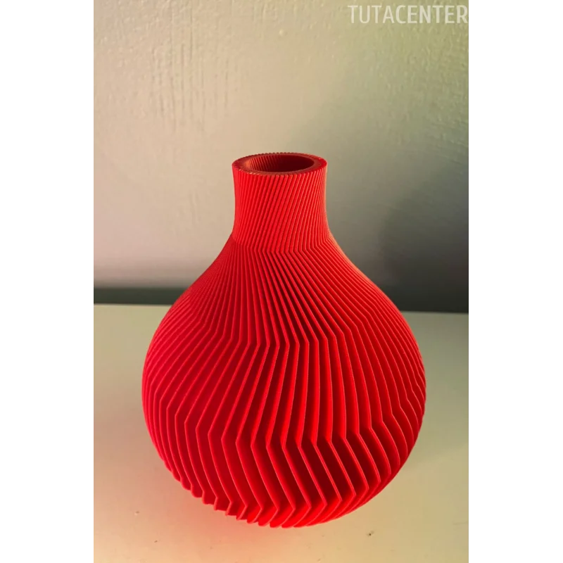 ZEBRA KÜRE VAZO 15 CM KIRMIZI