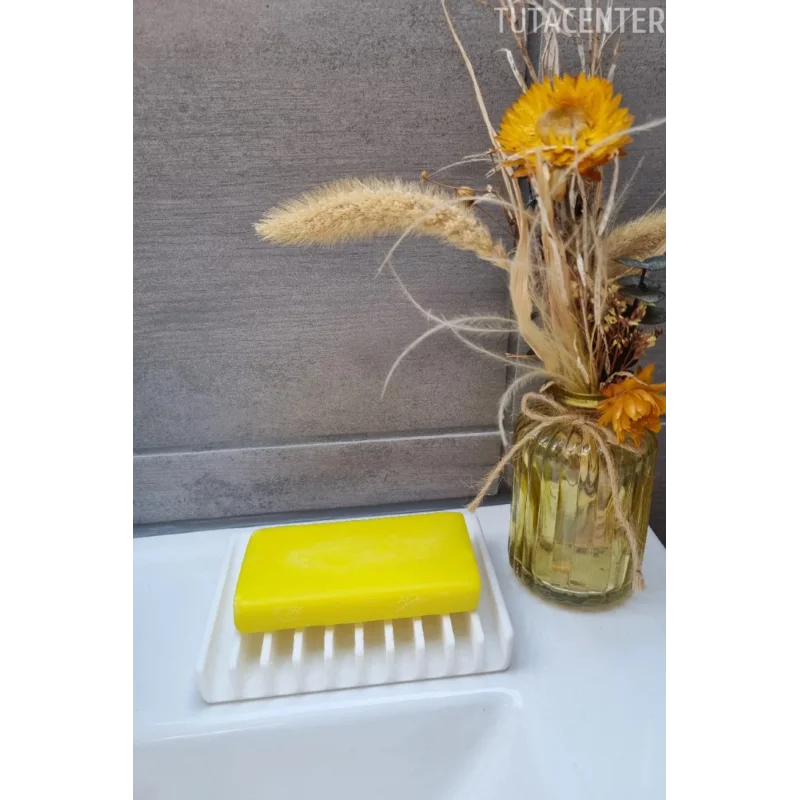 Kendinden Boşaltmalı Su Tutmaz Katı Sabunluk Lavabo Üstü Sabunluk