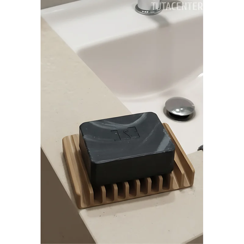 Kendinden Boşaltmalı Su Tutmaz Katı Sabunluk Lavabo Üstü Sabunluk