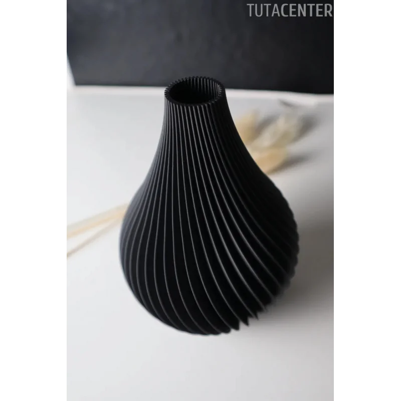 SİYAH DURU VAZO 15CM