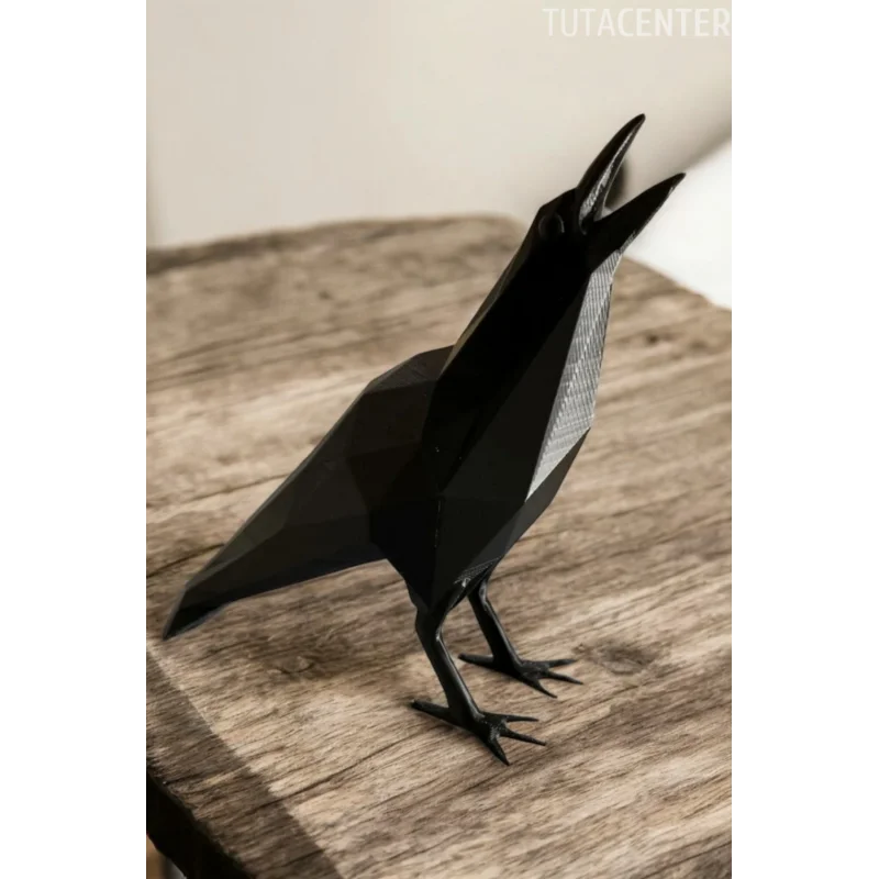 Karga Kuzgun Dekoratif Kuş Figür