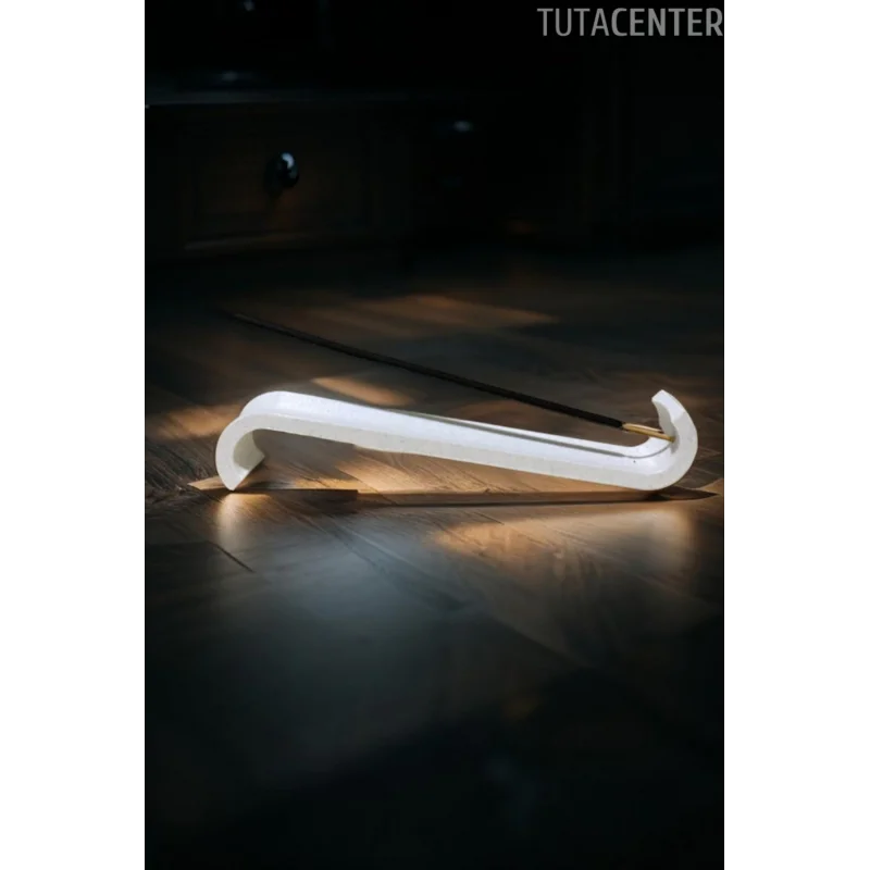Sade Tasarım Beyaz Tütsülük Modern Tütsü Tutacağı
