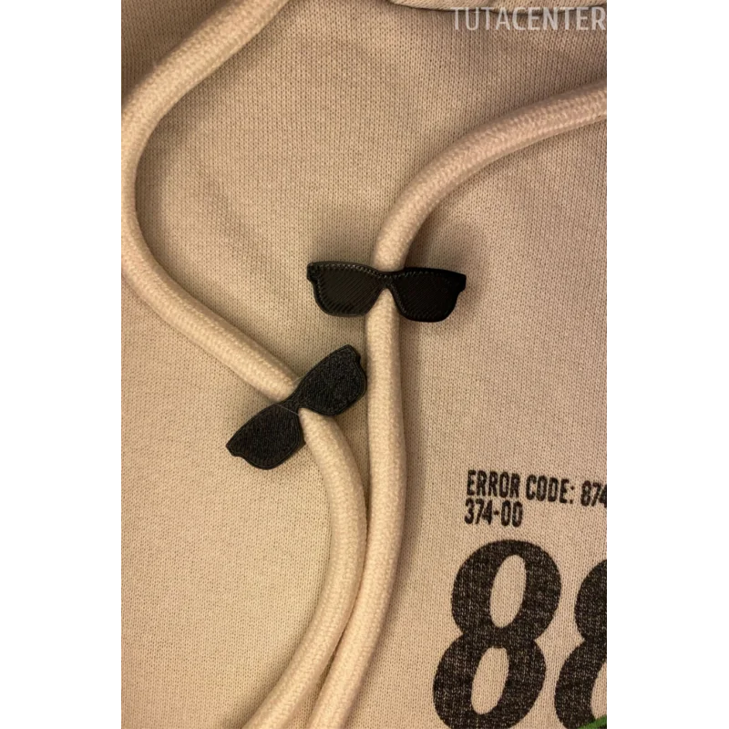 Güneş Gözlüğü Şekilli Bağcık İp Süsü 10 ADET