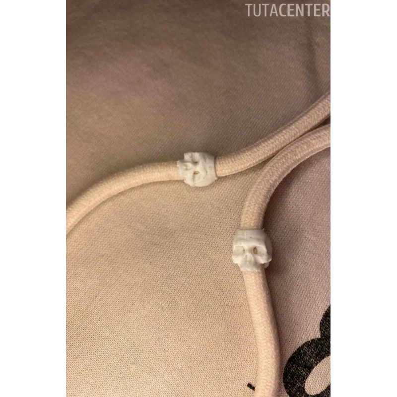 Kurukafa Kafatası Şekilli Bağcık İp Süsü 10 ADET