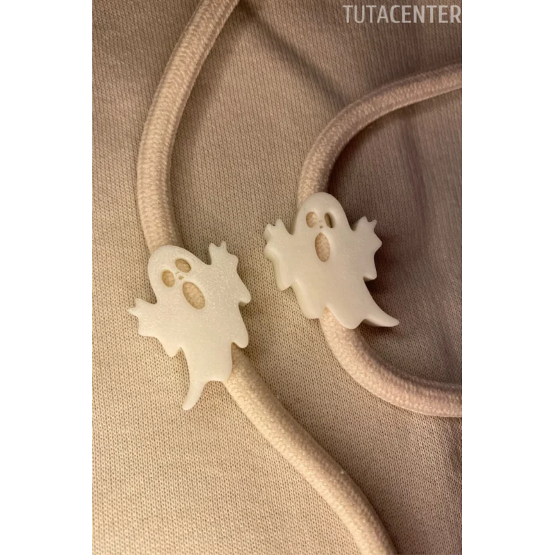 Hayalet Ghost Şekilli Bağcık İp Süsü  10 ADET