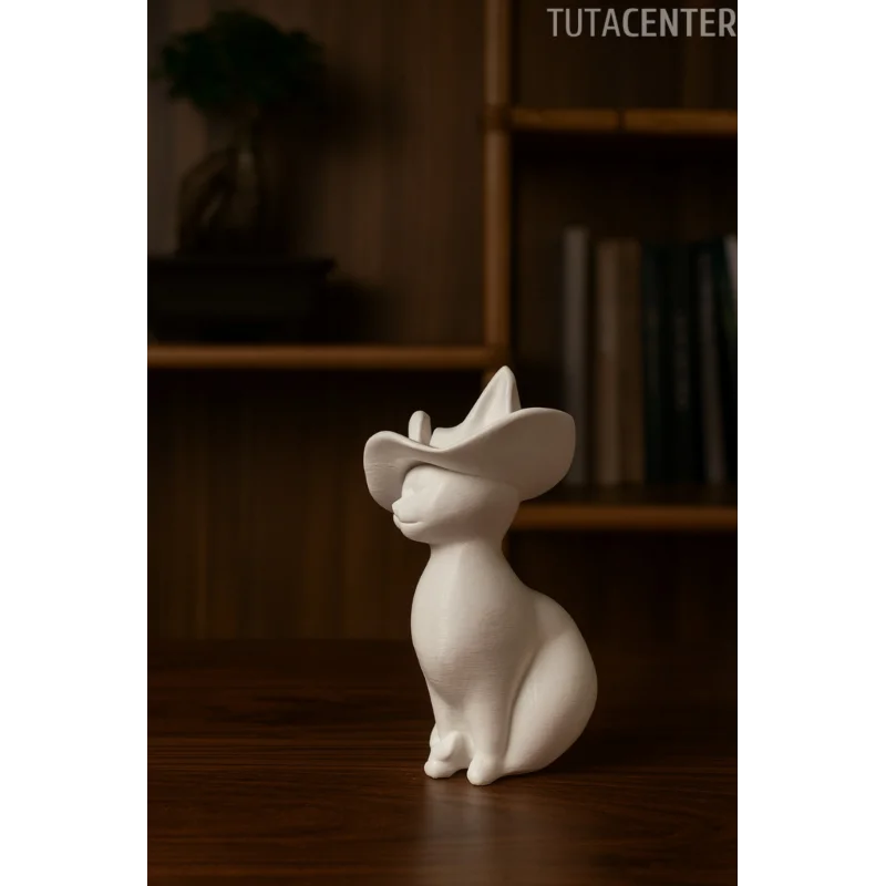 ZARİF LEYDİ KEDİ BİBLO MODERN BİBLO 15CM PLASTİK