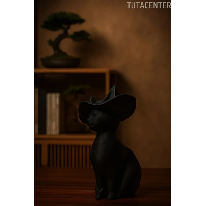 ZARİF LEYDİ KEDİ BİBLO MODERN BİBLO 15CM PLASTİK