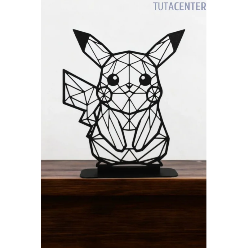 Pikachu Modeli Dekoratif Biblo | Masaüstü Ev Oda Dekorasyonu | Pokemon Tablo | Pikachu Wall Art