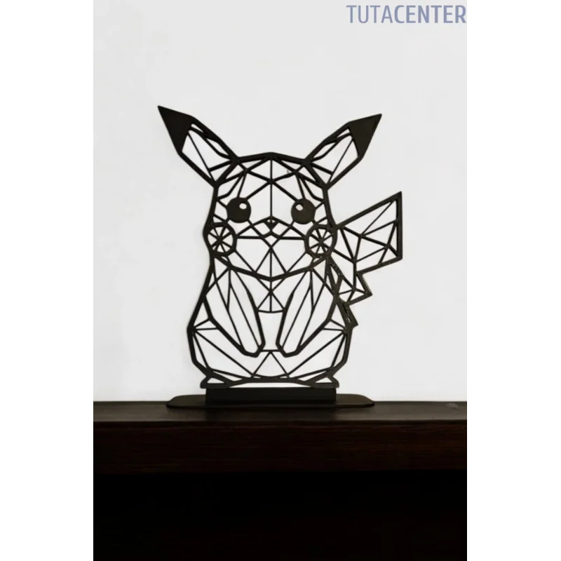 Pikachu Modeli Dekoratif Biblo | Masaüstü Ev Oda Dekorasyonu | Pokemon Tablo | Pikachu Wall Art
