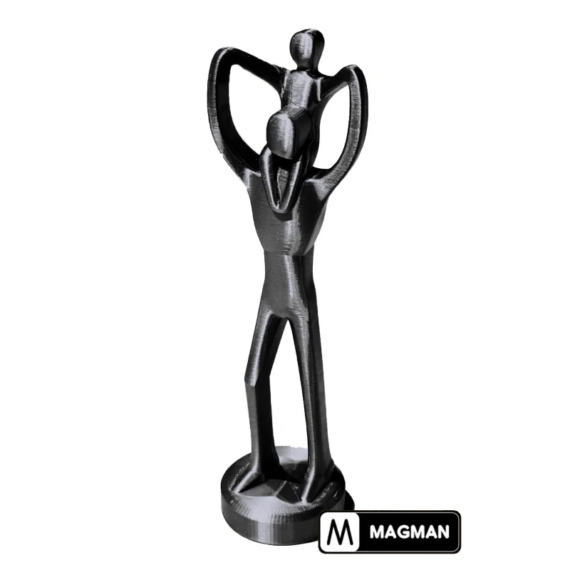 Anne Baba Çocuklar 2li Aile Biblo Seti Siyah