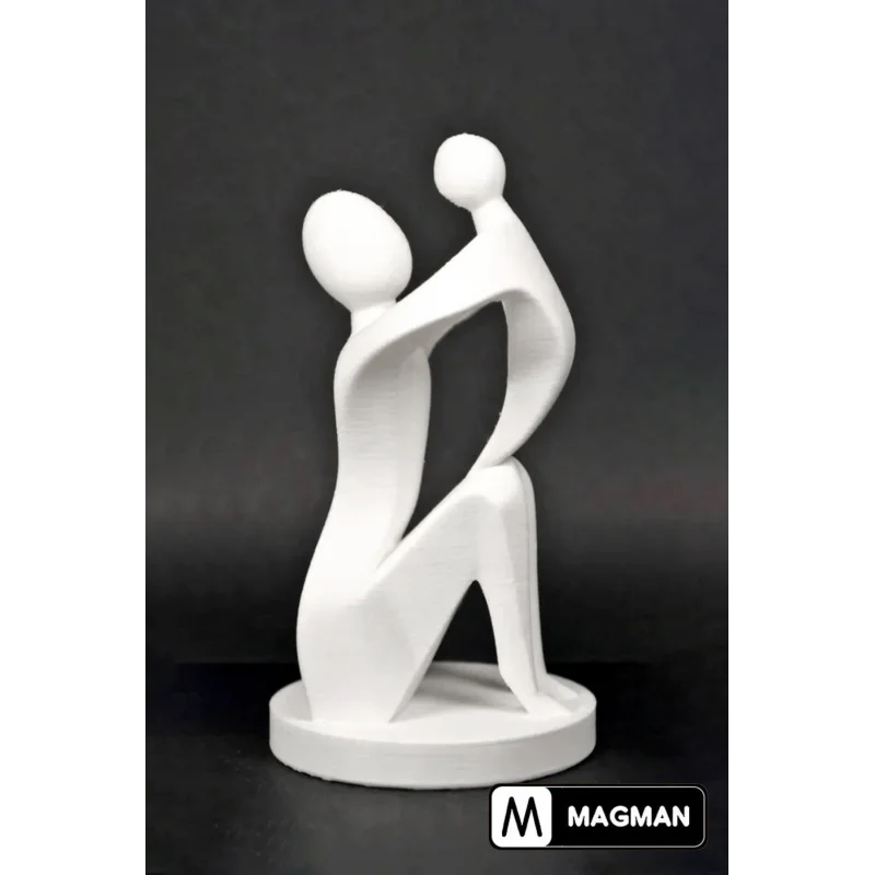 Anne Baba Çocuklar 2li Aile Biblo Seti Beyaz