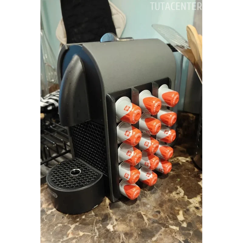 Nespresso Kapsül Kahve Standı Dekoratif Çok Amaçlı ( SİYAH RENK )