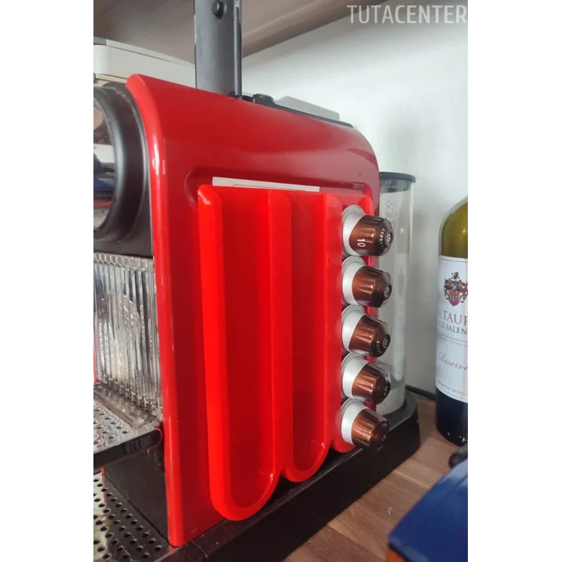 Nespresso Kapsül Kahve Standı Dekoratif Çok Amaçlı ( KIRMIZI RENK )