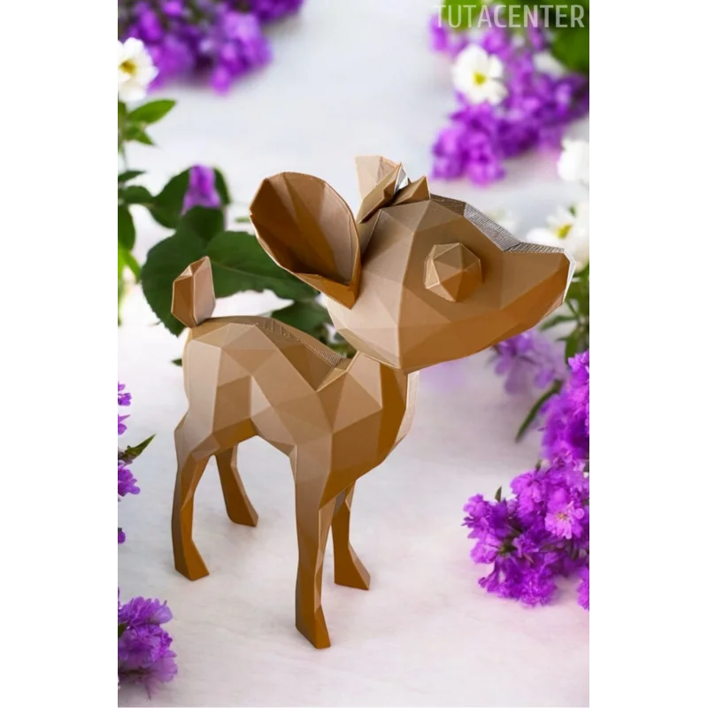 Yavru Geyik Biblo Figür Dekoratif Yavru Geyik Figürü 20 cm