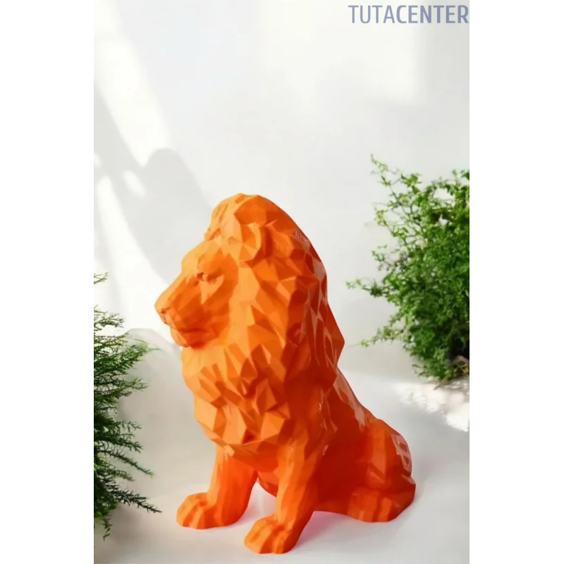 Aslan Figürlü Biblo - Dekoratif Aslan Biblo 15cm