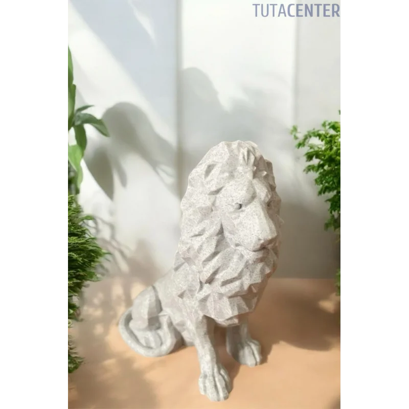 Aslan Figürlü Biblo - Dekoratif Aslan Biblo 15cm