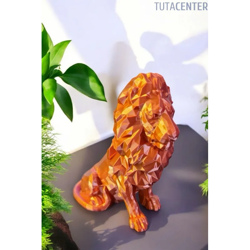 Aslan Figürlü Biblo - Dekoratif Aslan Biblo 15cm
