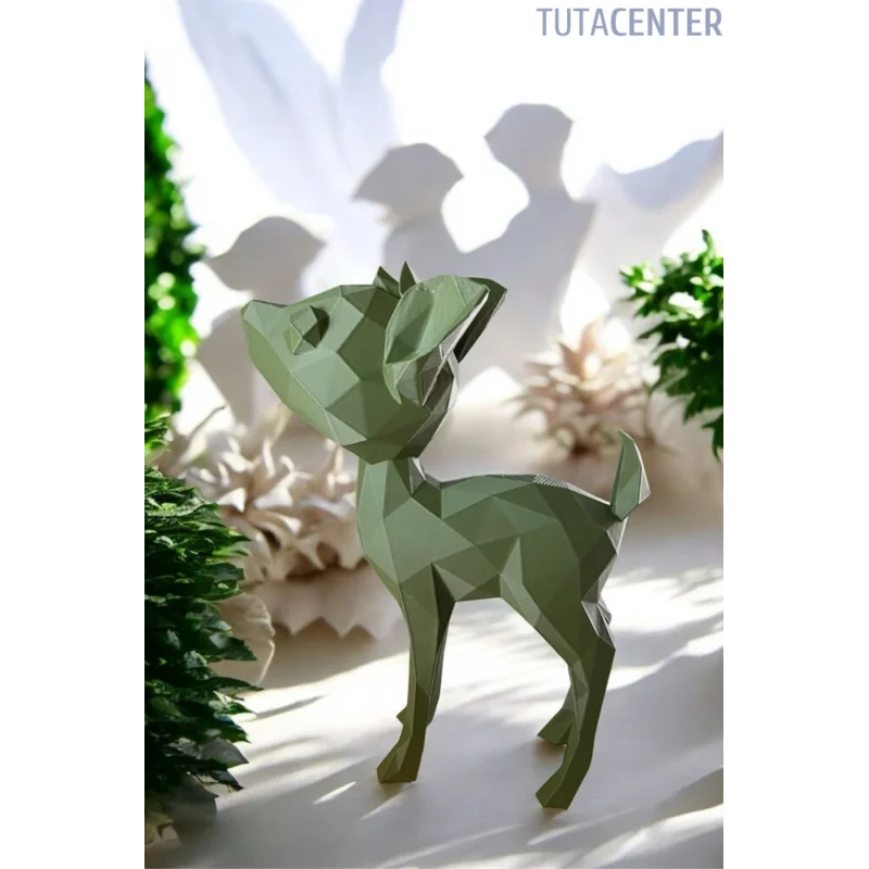 Yavru Geyik Biblo Figür Dekoratif Yavru Geyik Figürü 20 cm