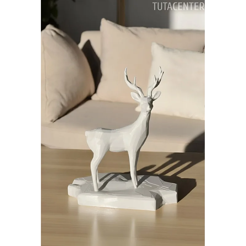 GEOMETRİK GEYİK BİBLO Dekoratif Geyik Figür