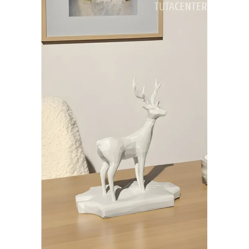GEOMETRİK GEYİK BİBLO Dekoratif Geyik Figür