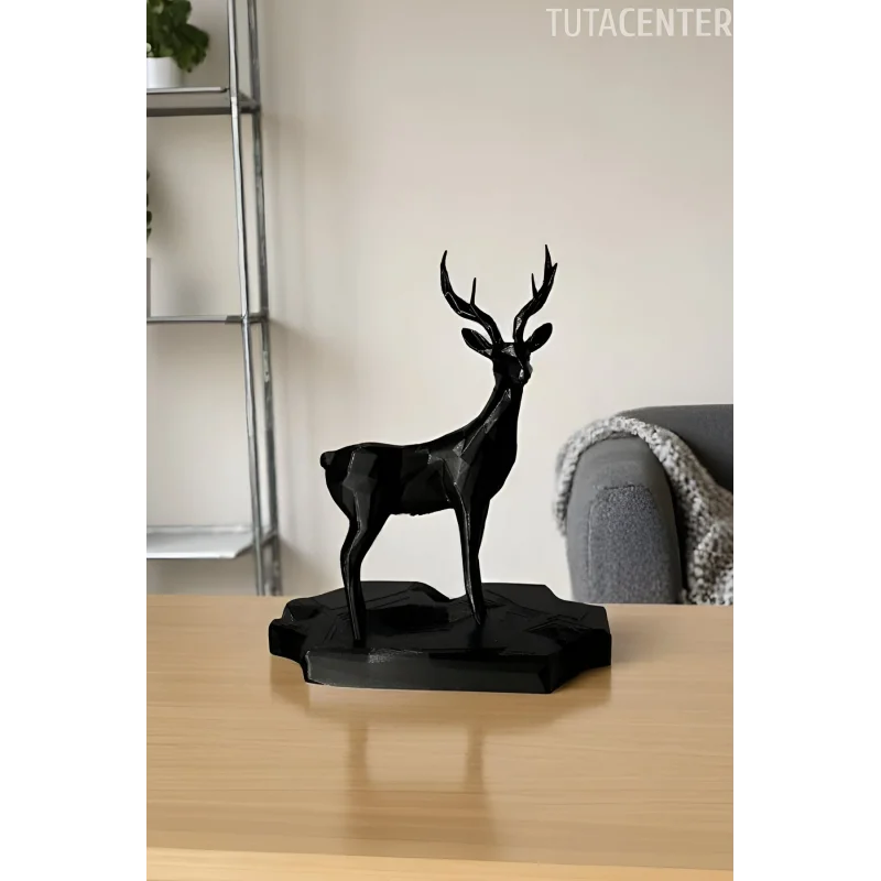 GEOMETRİK GEYİK BİBLO Dekoratif Geyik Figür