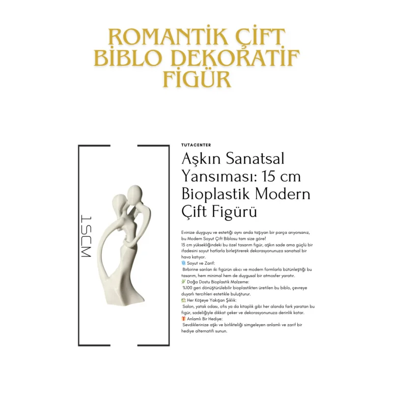 ROMANTİK ÇİFT BİBLO Dekoratif Figür