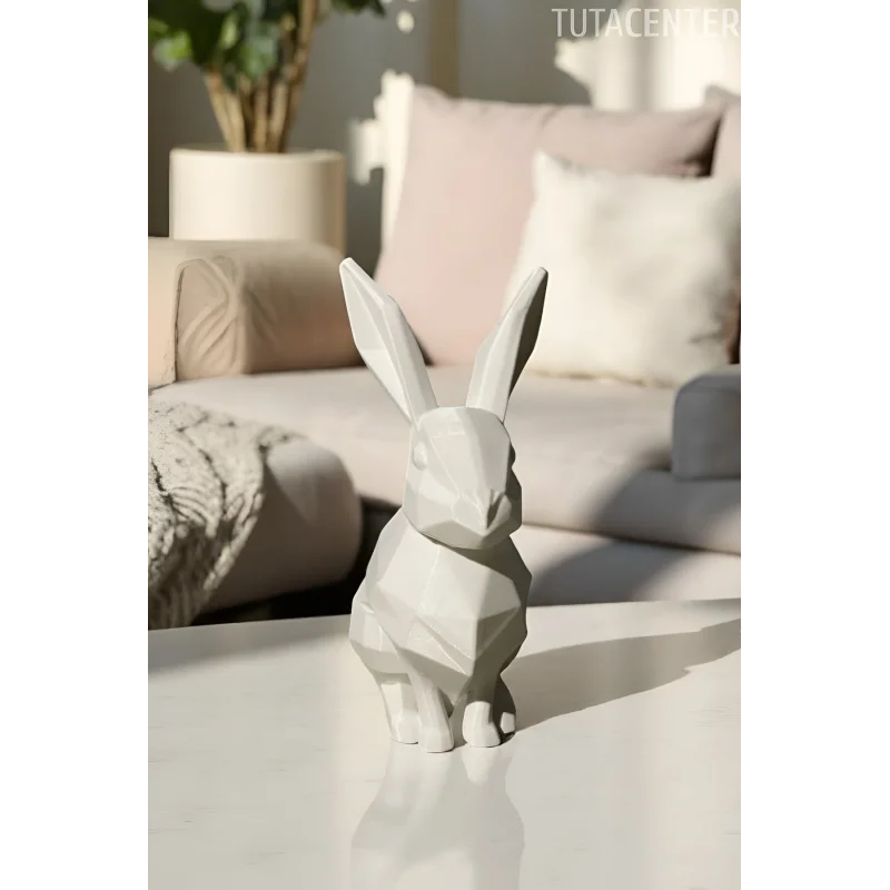 MODERN GEOMETRİK TAVŞAN BİBLO Dekoratif Tavşan Figür