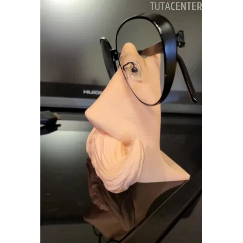 Dekoratif Gözlük Standı - Dekoratif Burun Bıyık Gözlük Tutucu