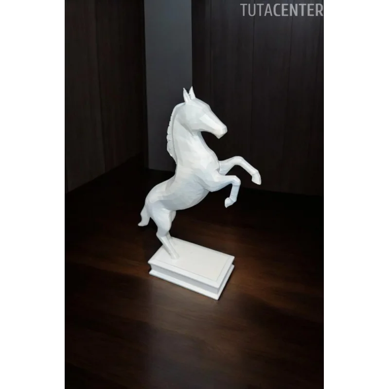 DEKORATİF ŞAHLANMIŞ AT BİBLOSU - SADE MODERN TASARIM AT FİGÜRLÜ BİBLO