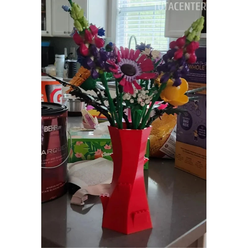 Oyuncak Çiçek Uyumlu Vazo Şık ve Sade Tasarım ( Çiçekler Dahil Değildir )