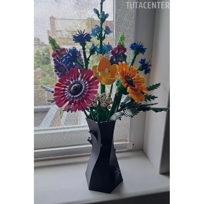 Oyuncak Çiçek Uyumlu Vazo Şık ve Sade Tasarım ( Çiçekler Dahil Değildir )